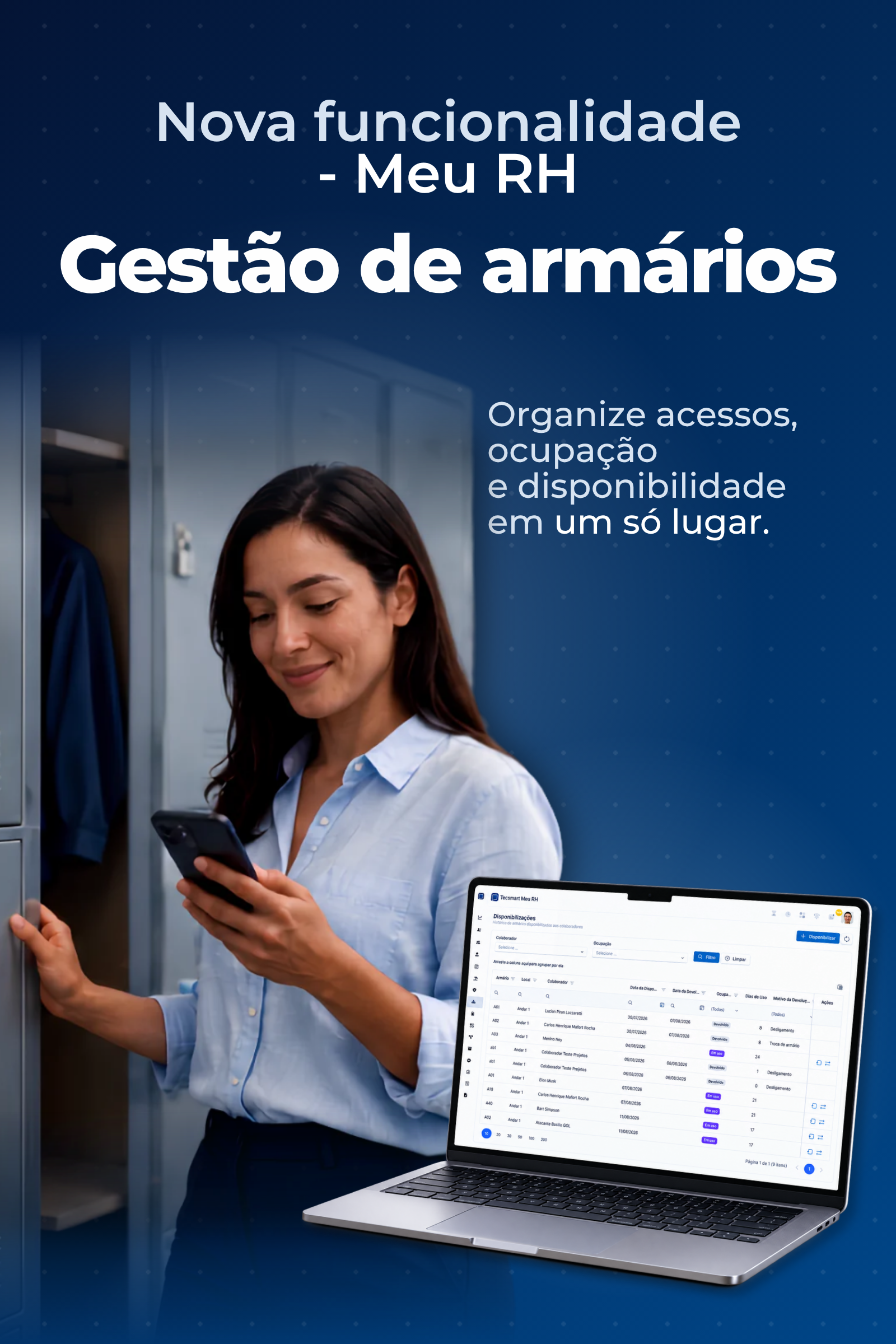 gestão de armarios