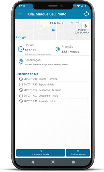 ponto mobile caminhoneiro registros